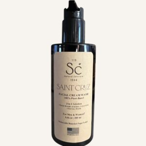 Saint Cruz facial cream wash bottle.